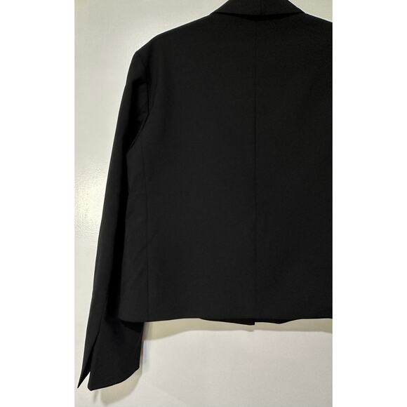 Zara Women's Black Blazer Size Small NWT Wool Polyester Blend Dressy - Picture 10 of 13